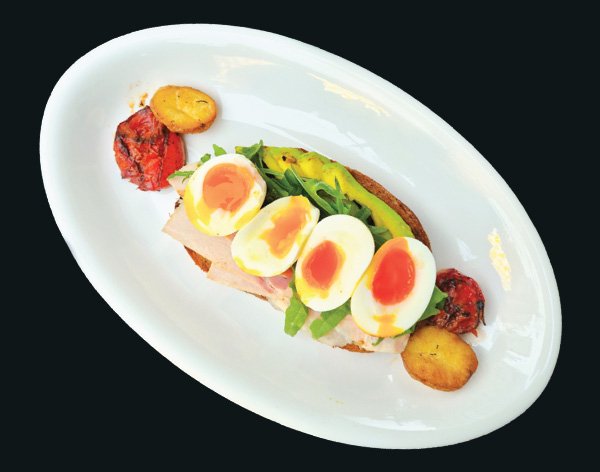 Pcuisine Soft Boiled Egg, Baby Tomato and Ham